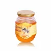 Factory Directly Sell 100ML Honeycomb Shaped Glass Honey Jars Pot with screw top metal lid