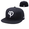 Wholesale flat brim snapback fitted caps,3d embroidery logo flex fit hats,stretch fit cap