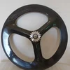700C Carbon Tri spoke Wheels 70mm Clincher Track bike 3 spoke wheel