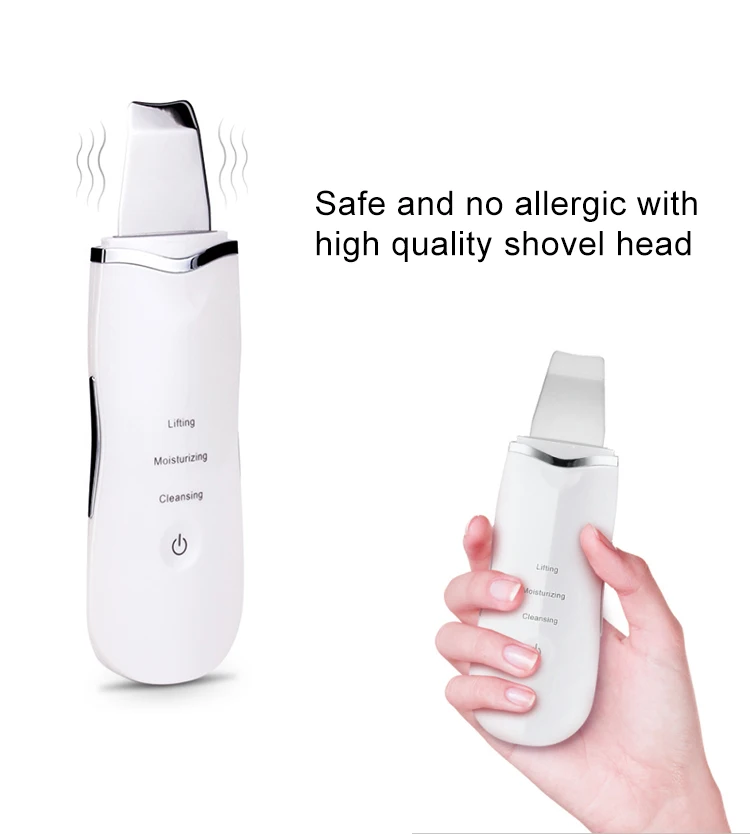 Ultrasonic Vibrate Face Cleaning message Facial Peeling Remove Blackhead Pore Cleaner Facial Skin Scrubber