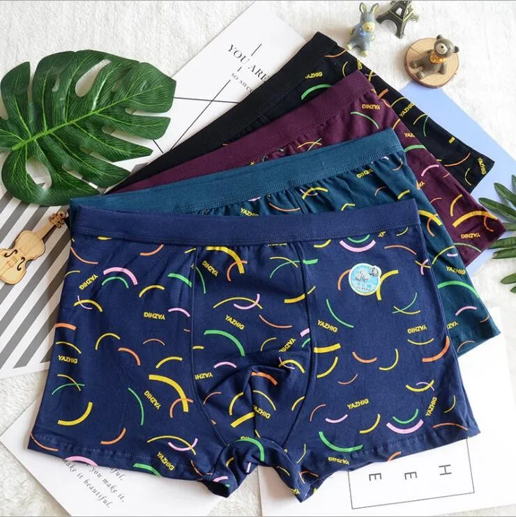 100 Organic Cotton Underwear Rwith Private Label Hot Men Boxers And