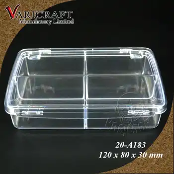 large plastic boxes with hinged lids