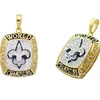 high quality custom sports jewelry new orleans saints football championship ring pendants wholesale made in china