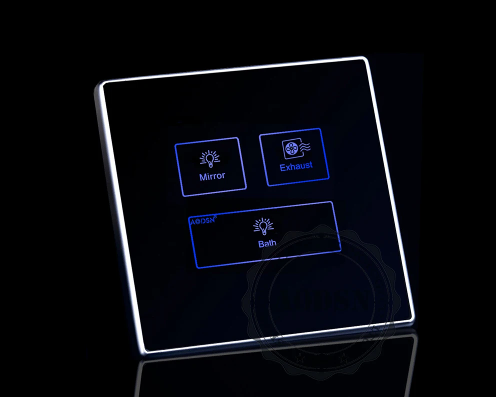 Electronic Touch Screen Light Socket Hotel Control Smart Switch For