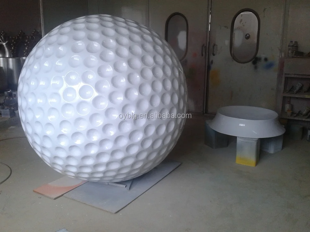 Giant Fiberglass Golf Ball Decoration - Buy Giant Golf Ball,Fiberglass