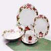 hot products for united states 2016,Dinnerware Set Service for 4 Kitchen Floral Elegant Dinner Earthenware WHITE