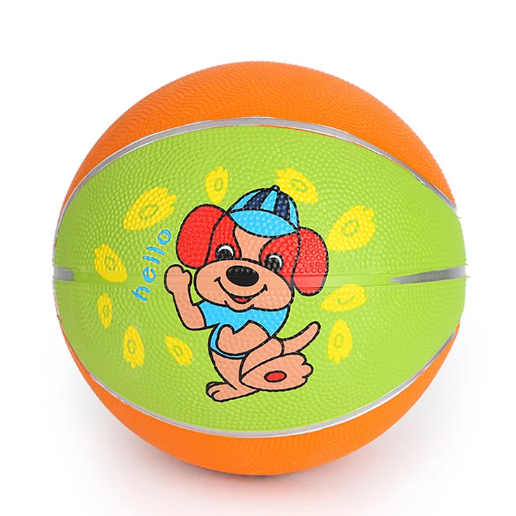 wholesale cartoon mini rubber ball basketball