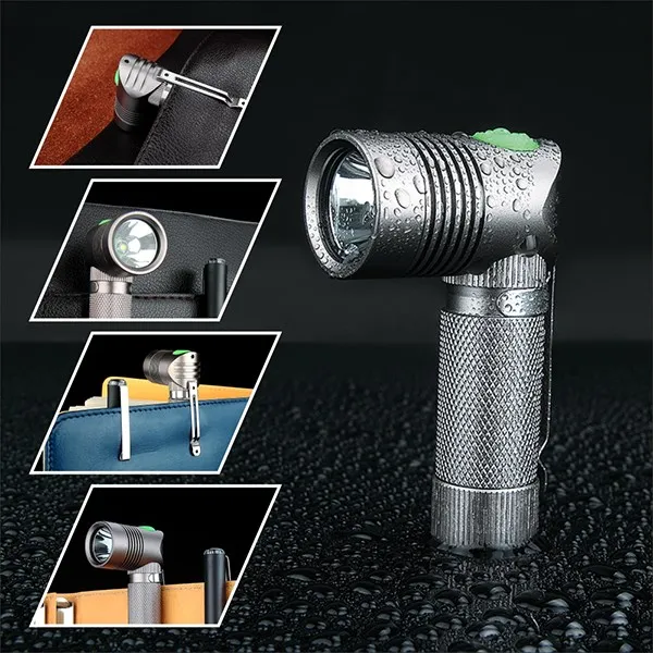 UniqueFire Cree XP-G R5 Right Angle Led Mini Flashlight with Strobe