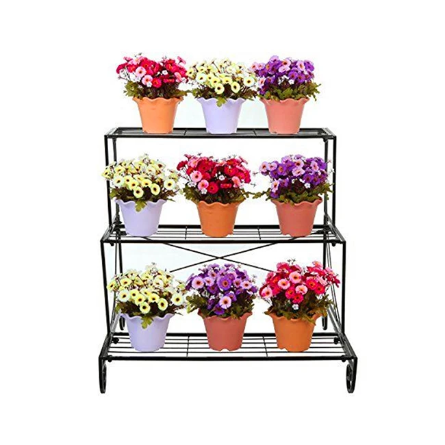 Garden Flower Display Racks Stand Plant Shelving Racks In Garden Buy