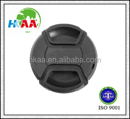 china manufacturer Black 62mm Center Pinch Design Front Lens Cap Cover for camera special custom service provided