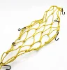 Webbing cargo net with mental hooks