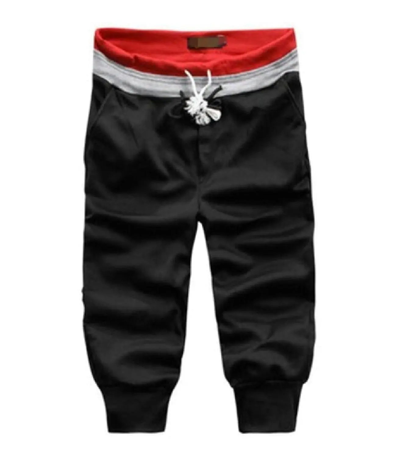 WSPLYSPJY Men Casual Sports Drawstring Loose Fit Running Jogger Short Pant