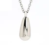 Marlary Necklace Ashes Jewelry Water-Drop Shape Steel Cremation Keepsake Urn Pendant