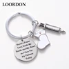 Stainless Steel Nurse's Prayer Lord Engraved Key chain