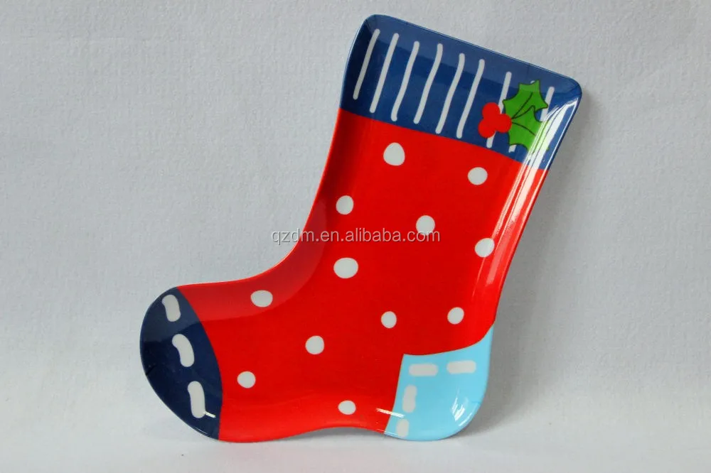 Hot Sale Melamine Boot Shape Dessert Plate And Dish For 2016
