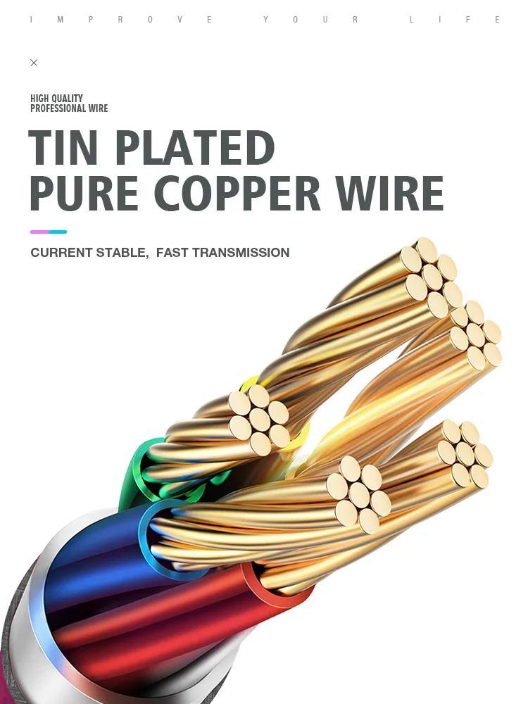 wholesale type c to usb cable nylon braided type c data cable - ANKUX.COM