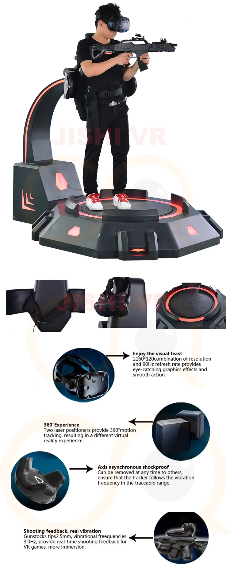 Interactive 9d Vr Simulator Vr Gun Shooting Games Buy Vr Simulator