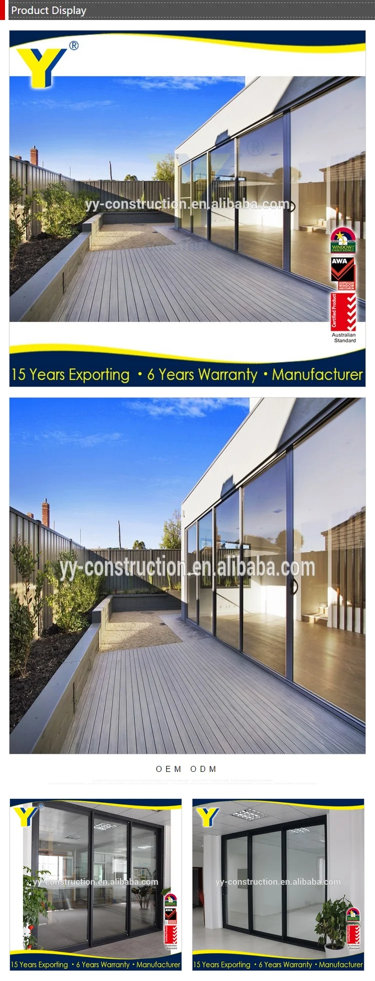 Yy Aluminium Windows And Doors Australian Standard As2047 As1288 As 
