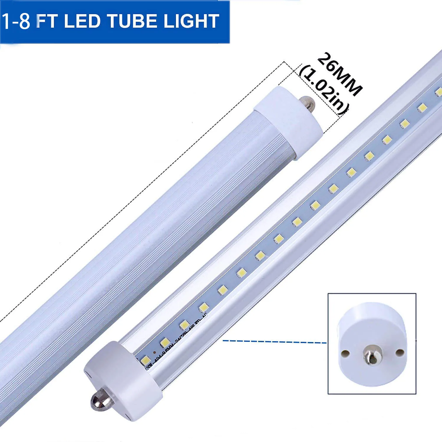 Led Tubes Light 8ft Fa8 T8 Tube Lamp 2400mm 45w Bulbs Tubes Clear ...