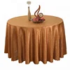 Durable jacquard round wedding damask table clothes