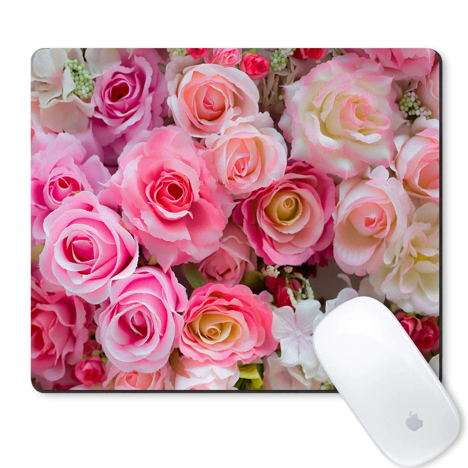 You Got This Floral Mouse Pad Neoprene Motivational Quote Mousepad Home Office Space Decor Home Office Computer Accessories Mousepads Watercolor Pink and Blue Florals The Navy Knot Quote Mousepad