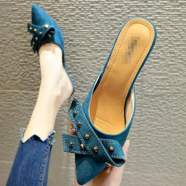 cy50340a 热风格高跟鞋时尚女性夏季拖鞋