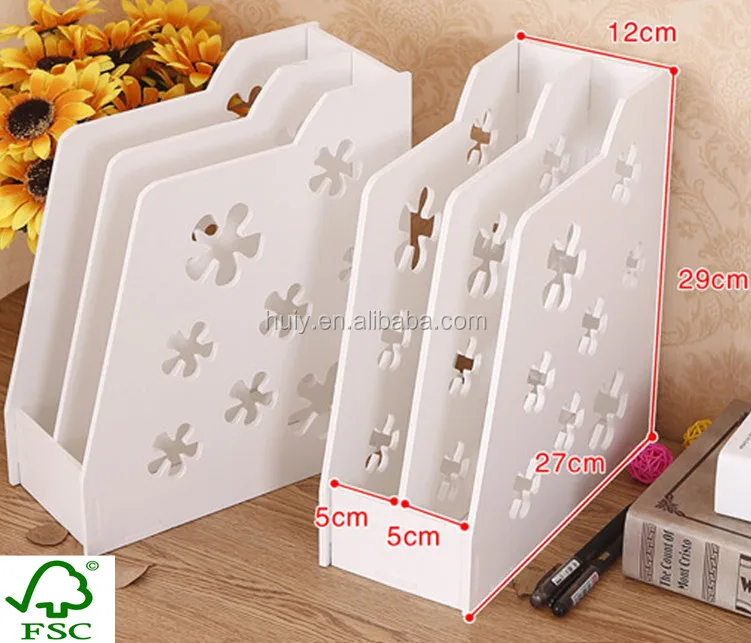 China Whole Office Accessories Wooden Desktop File Organizer