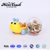 Raw material bulk Snack food kids toys packed fruit juice gummy candy with coconut