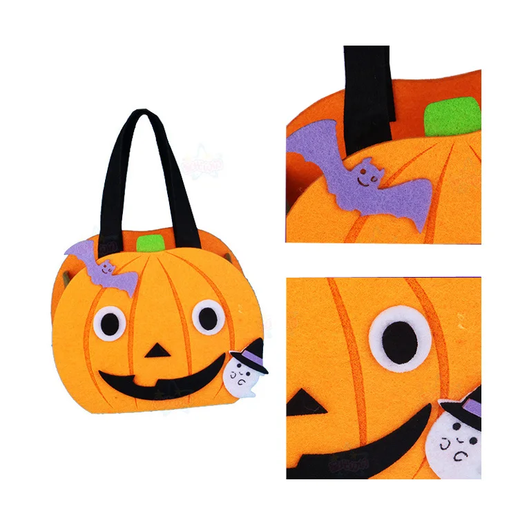 Halloween Decoration Wholesale Custom Felt Pumpkin Baskets Buy