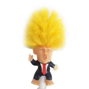 A9001 Donald Trump PET soft bristle plastic Trump Toilet Brush Original Trump Toilet Brush