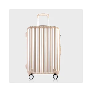 fashion silver elegant cabin size travel trolley luggage