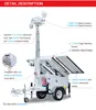 CCTV camera solar box trailer