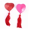 Pair Sexy Women Red Sequin Bow Large Bowknot Nipple Cover Pasties Sticker Lingerie HOT