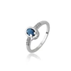 15724 xuping white gold copper alloy multi color stone engagement ring