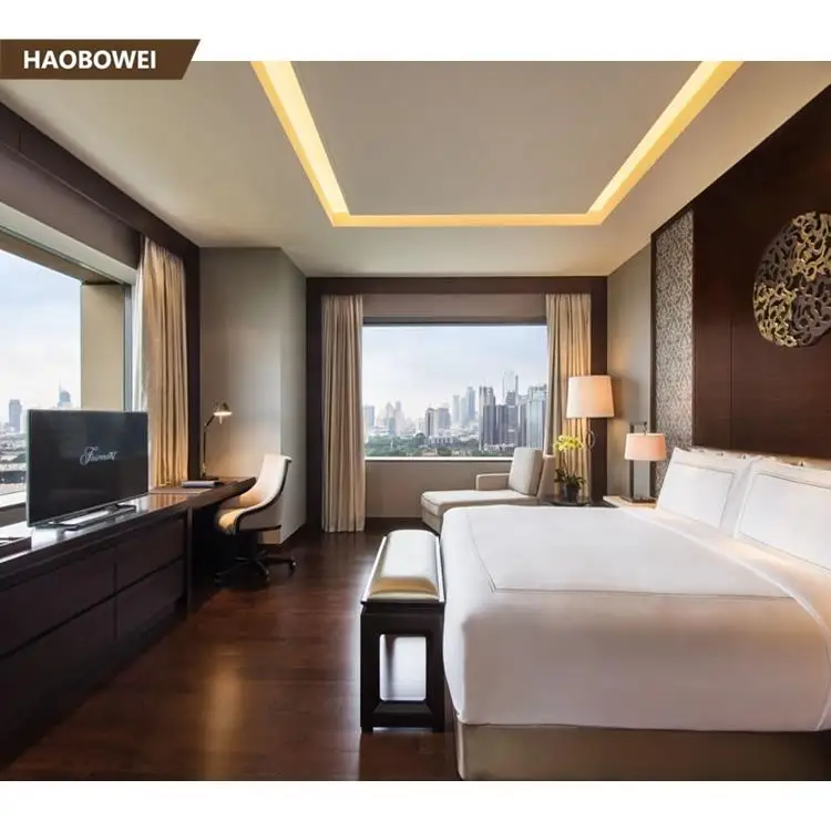 Turkey style plywood hotel bed with night stand/furniture hotel bed
