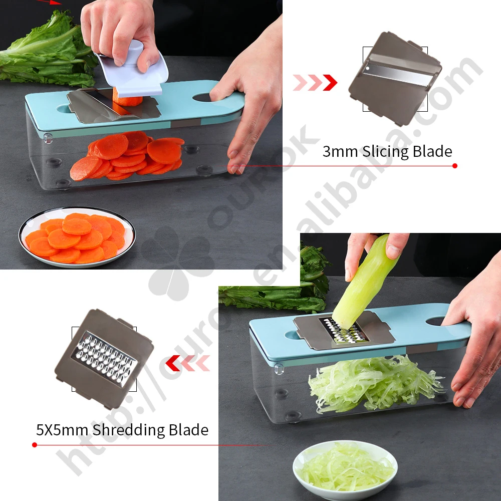 12 In 1 As Seen On Tv Manual Food Slicer And Chopper Vegetable Dicer