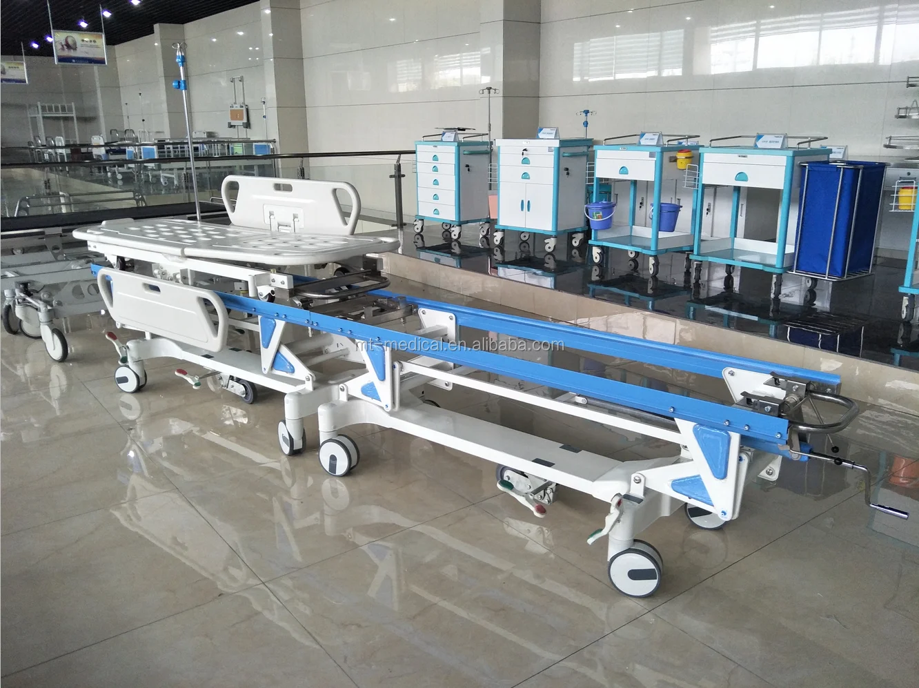 Hospital use medical connecting transport patient stretcher