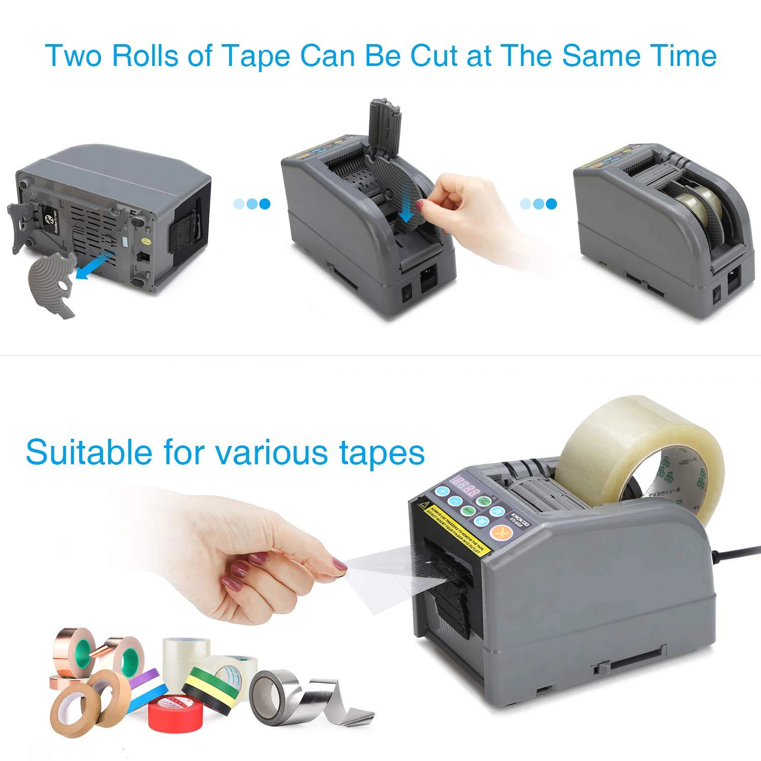 Zcut9 Tape Dispenser Upgrade Version,Knokoo Atd60gr Automatic Tape Dispenser With Cycle Auto