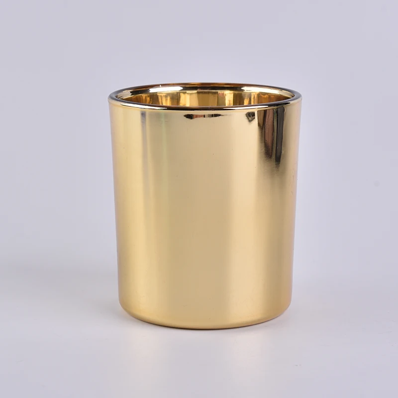 10oz Gold Glass Candle Holders Wholesale