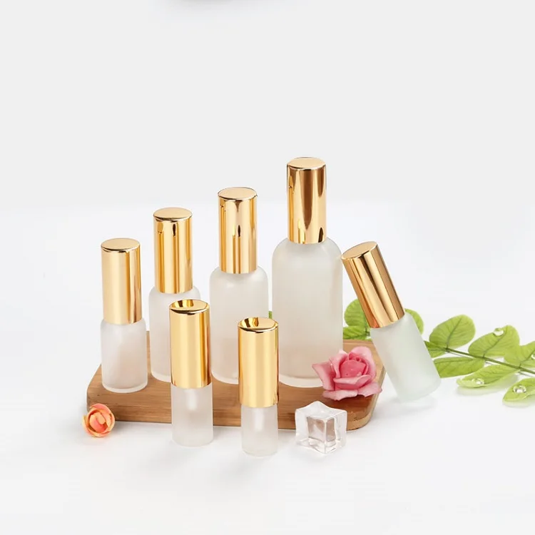 5ml 10ml 15ml 20ml 30ml 50ml 100ml Empty Cosmetic Gold Cap Essential