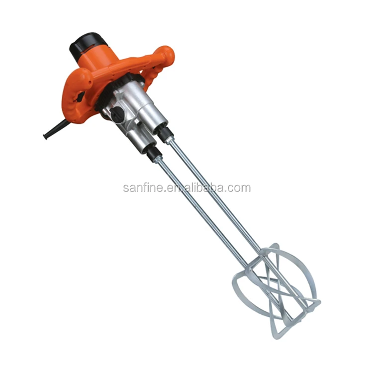 Electric Hand Held Concrete Mud Mixer Machinery High Speed Putty