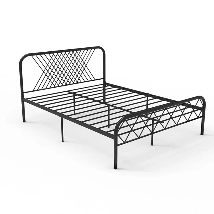 2019 Yu Kai Popular Style Metal Bed Iron frame with High Quality for Home Bedroom Furniture DB-921