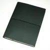 real leather notebook for officer taking note with elastic closure