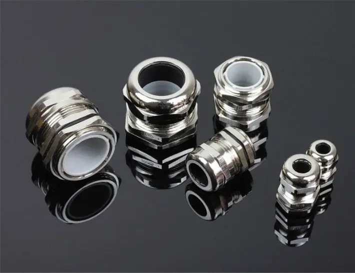IP68 waterproof type standard brass nickel plated Metal cable gland