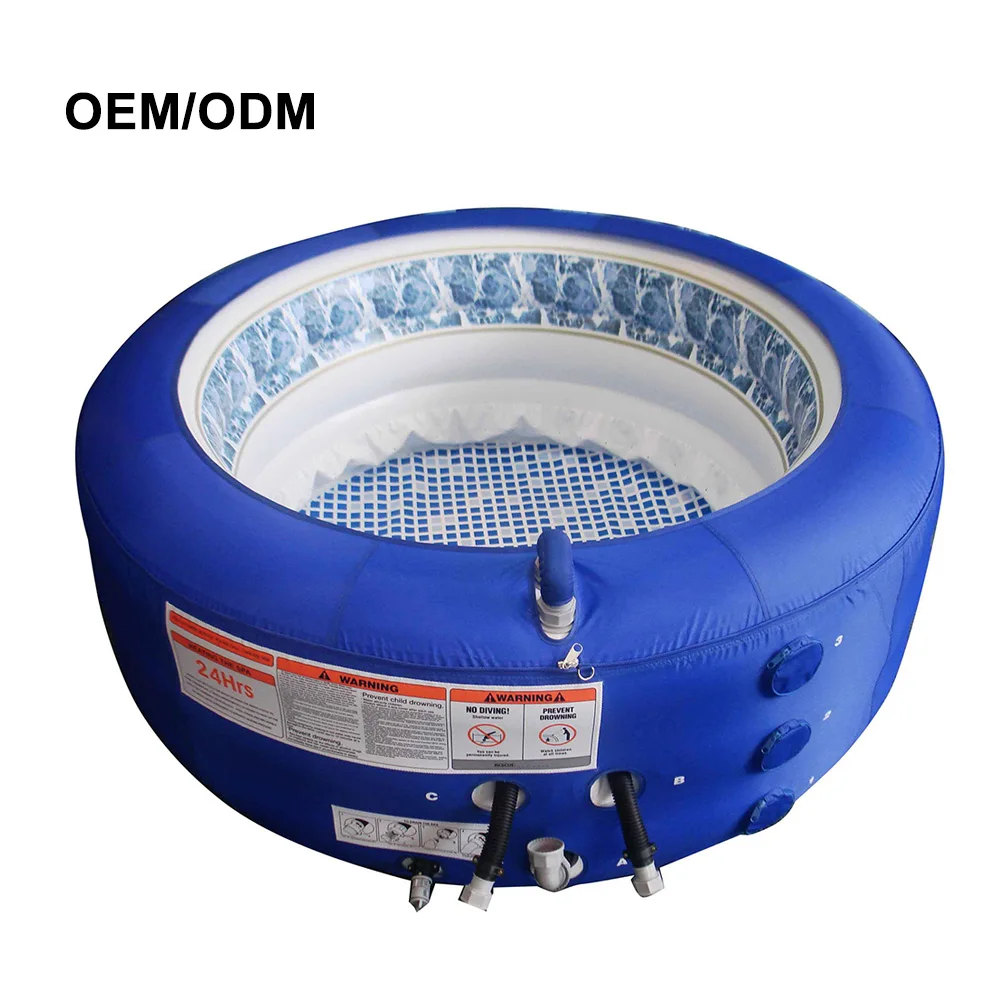 Custom 1 2 3 4 Person Indoor Outdoor Luxury Bubble Heating Massage Pool