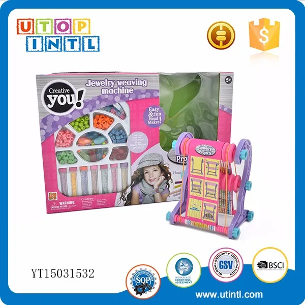 Diy Jewelry set toy bead weaving machine bead box for girl