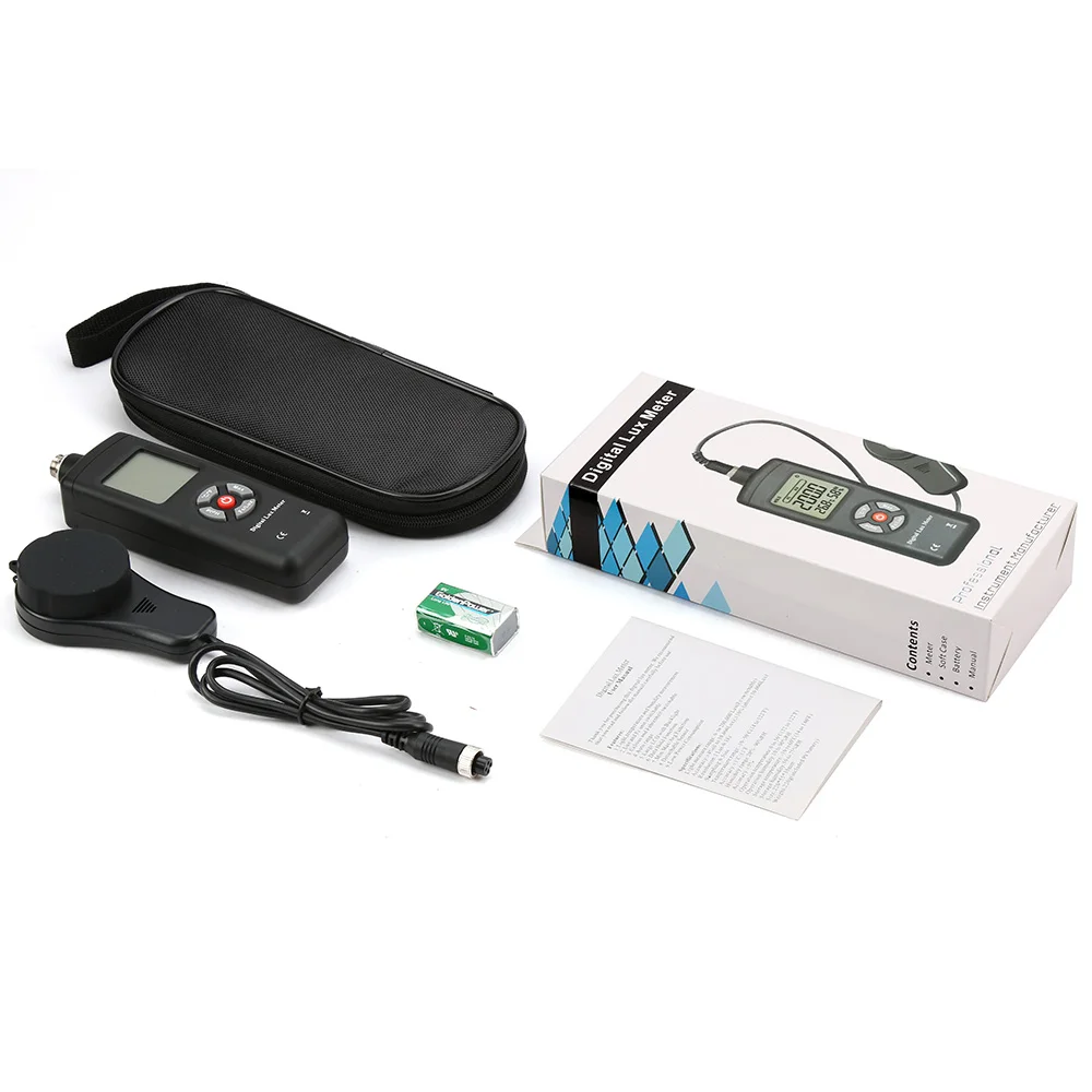 Hot Sale! 3 In1 Light Meter / Screen Brightness Meter With Temperature