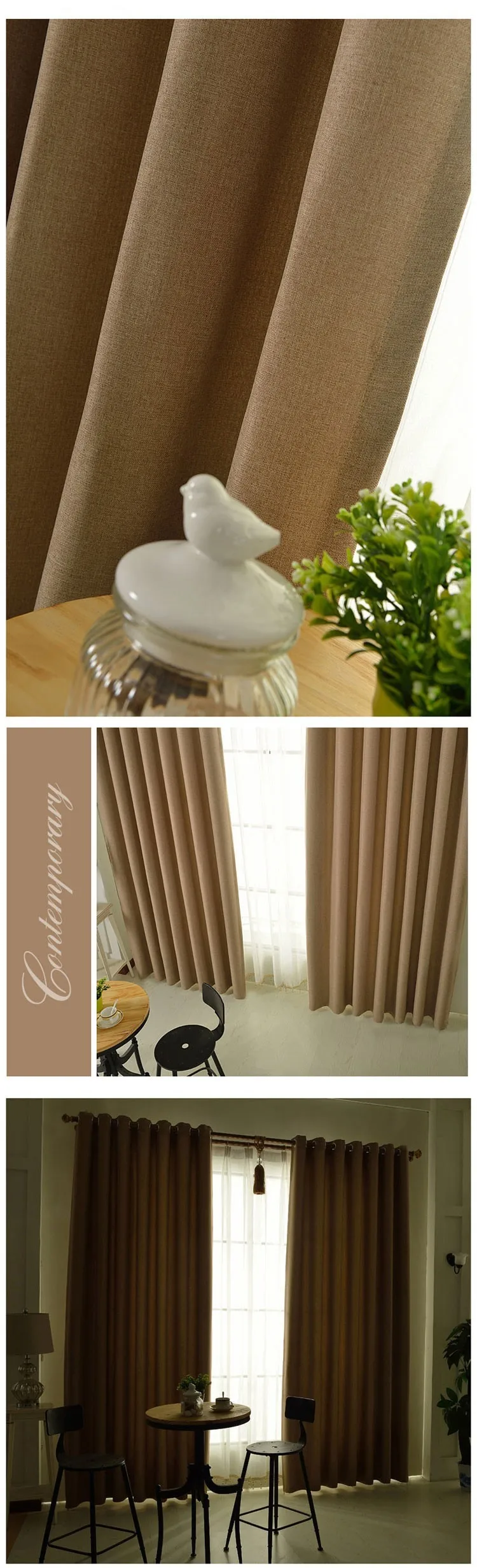 2017 Última Cortina Diseños De Lujo En Color Liso Casa Oficina Ventana