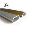 6m length anodized silver oval aluminum tube for construction