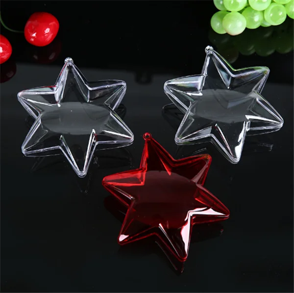 Wholesale Clear Plastic Ornaments Christmas Plastic Star Buy Large